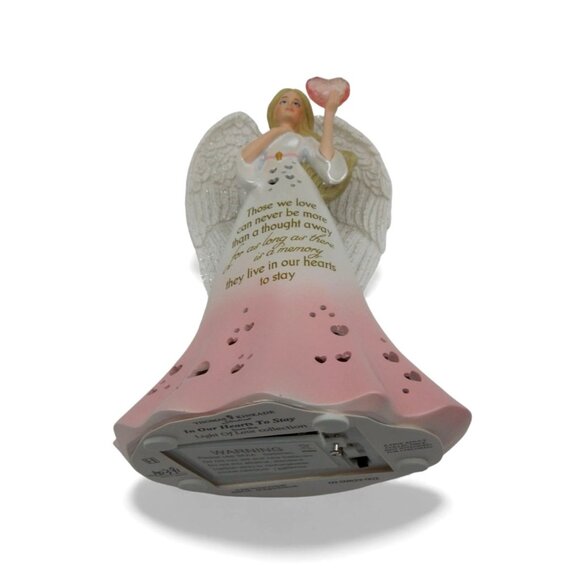 THOMAS KINKADE In Our Hearts To Stay Angel Figurine Light of Love Collection - Picture 11 of 12